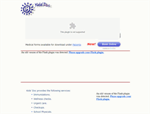 Tablet Screenshot of kidsdoc-pediatrics.com